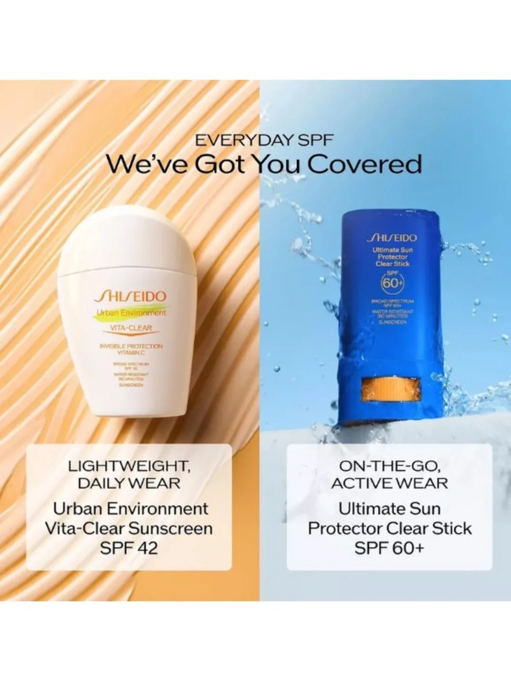 SHISEIDO Urban Environmemt Vita-Clear Invisible Vitamin C Broad Spectrum SPF 42